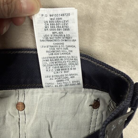 Levi's 501xx Jeans Men's 40x34 Button Fly Classic Straight Leg Dark Wash Indigo - Picture 6 of 12